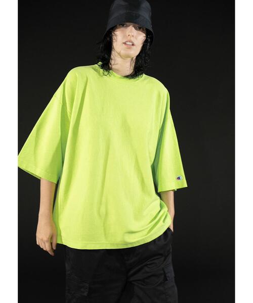 Champion（チャンピオン）の「＜Champion × monkey time＞ REVERSE WEAVE TEE/Tシャツ（Tシャツ/カットソー・メンズ・ライム/ベージュ/イエロー/コバルトブルー/グレー・X-LARGE/LARGE/MEDIUM/SMALL）」の5枚目の写真