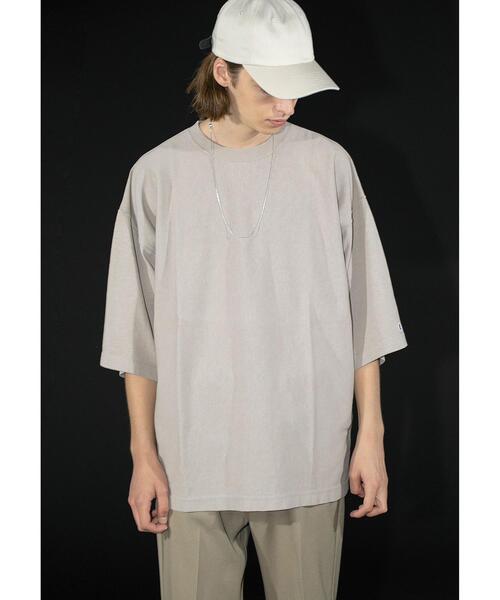 Champion（チャンピオン）の「＜Champion × monkey time＞ REVERSE WEAVE TEE/Tシャツ（Tシャツ/カットソー・メンズ・ライム/ベージュ/イエロー/コバルトブルー/グレー・X-LARGE/LARGE/MEDIUM/SMALL）」の9枚目の写真