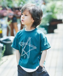 BRANSHES | 重ね着風箔プリント半袖Tシャツ(Tシャツ/カットソー)