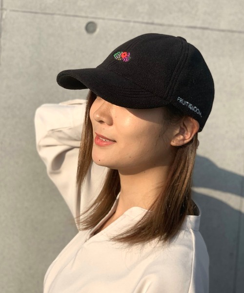 FRUIT OF THE LOOM(フルーツオブザルーム)の「FRUIT OF THE LOOM FLEECE LOGO EMB LOW CAP(キャップ・レディース・ブラック/ベージュ/パープル/ブラウン/オフホワイト/カーキ・FREE)」の15枚目の写真