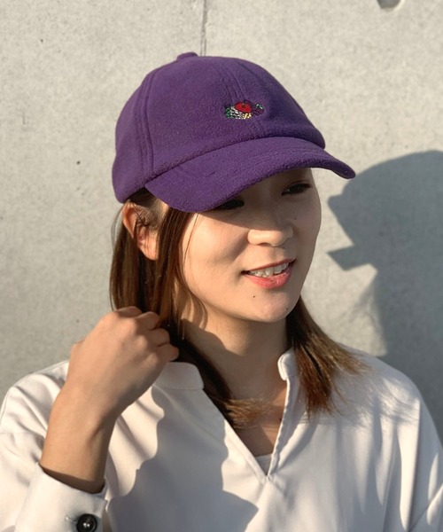 FRUIT OF THE LOOM(フルーツオブザルーム)の「FRUIT OF THE LOOM FLEECE LOGO EMB LOW CAP(キャップ・レディース・ブラック/ベージュ/パープル/ブラウン/オフホワイト/カーキ・FREE)」の16枚目の写真