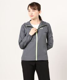 UAテキストロゴ ウーブン フルジップフーディー(トレーニング/WOMEN)