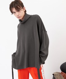 EMMA CLOTHES | サイドスリットムスビ 畦タートルネックニットプルオーバー(EMMA CLOTHES)2020AW(ニット/セーター)