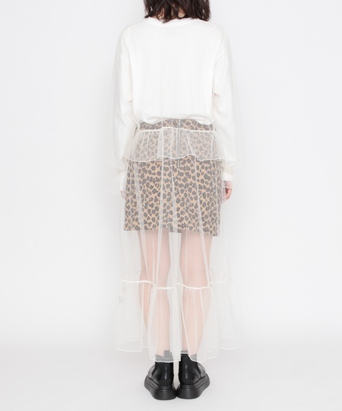 Me%(ミィパーセント)の「シースルーロングワンピース(ワンピース・レディース・ホワイト/ブラック・FREE)」の5枚目の写真