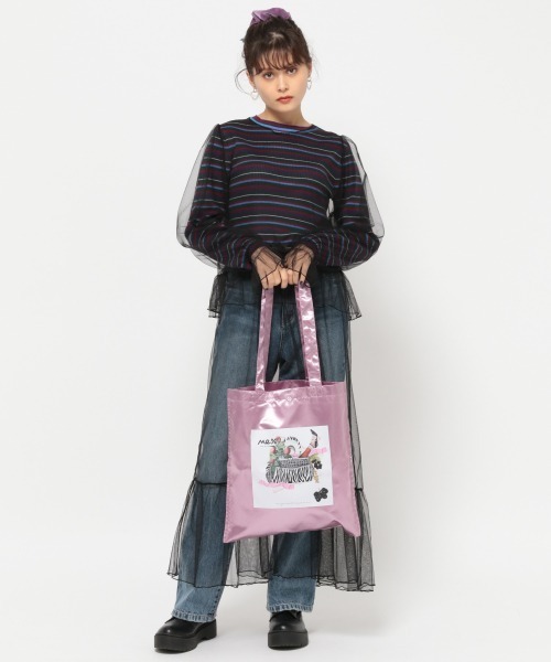 Me%(ミィパーセント)の「シースルーロングワンピース(ワンピース・レディース・ホワイト/ブラック・FREE)」の16枚目の写真