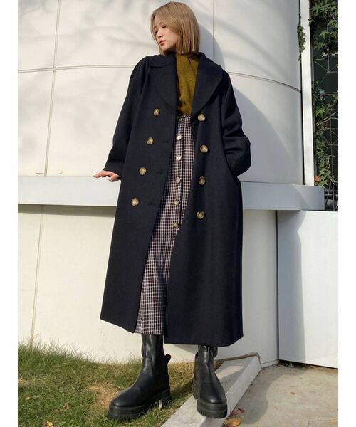 MURUA（ムルーア）の「タンクソールミドルブーツ（ブーツ・レディース・アイボリー/ブラック・36/35/37）」の9枚目の写真