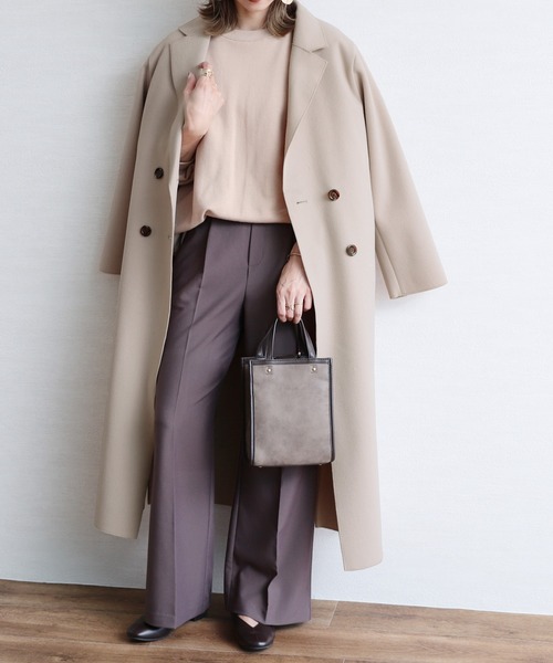 reca(レカ)の「サイドスリット ロングコート(ダウンジャケット/コート・レディース・アイボリー/モカ/ブラウン系その他・M/L)」の18枚目の写真