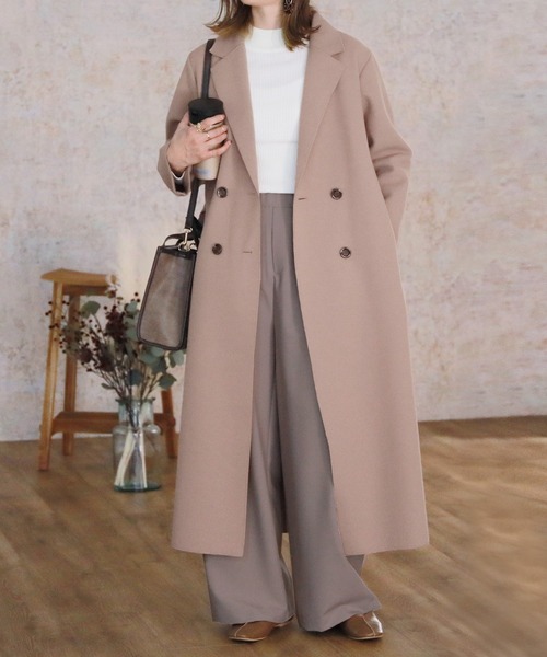 reca(レカ)の「サイドスリット ロングコート(ダウンジャケット/コート・レディース・アイボリー/モカ/ブラウン系その他・M/L)」の19枚目の写真