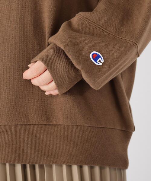 Champion(チャンピオン)の「【Champion】ロゴスウェット(スウェット・レディース・アイボリー/ブラウン系・02)」の8枚目の写真