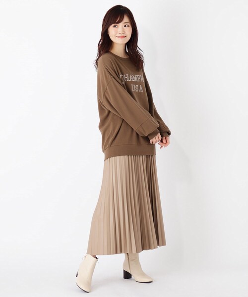 Champion(チャンピオン)の「【Champion】ロゴスウェット(スウェット・レディース・アイボリー/ブラウン系・02)」の11枚目の写真