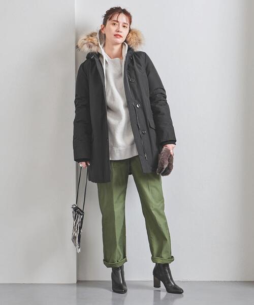 WOOLRICH（ウールリッチ）の「＜WOOLRICH（ウールリッチ）＞ARCTIC PARKA DF ダウンコート ▲（ダウンジャケット/コート・レディース・ベージュ/ブラック・X-SMALL/MEDIUM/SMALL）」の8枚目の写真