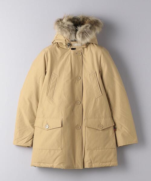 WOOLRICH（ウールリッチ）の「＜WOOLRICH（ウールリッチ）＞ARCTIC PARKA DF ダウンコート ▲（ダウンジャケット/コート・レディース・ベージュ/ブラック・X-SMALL/MEDIUM/SMALL）」の10枚目の写真