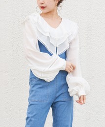 Chico | フリル襟ブラウス/チュニック/ビッグカラー(シャツ/ブラウス)