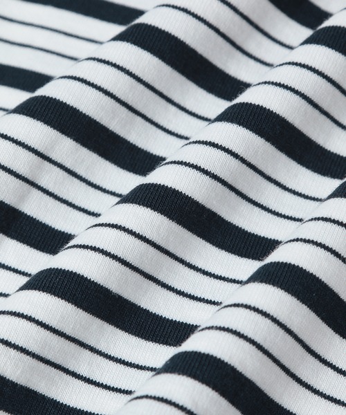 ADAM ET ROPE'（アダムエロペ）の「【WEB限定】BIGボーダープルオーバー（Tシャツ/カットソー・レディース・ブラック系その他/ホワイト系その他/ブルー系その他・FREE）」の14枚目の写真