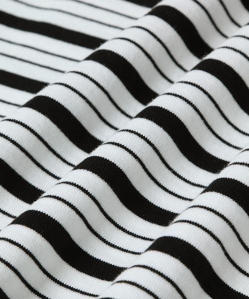 ADAM ET ROPE'（アダムエロペ）の「【WEB限定】BIGボーダープルオーバー（Tシャツ/カットソー・レディース・ブラック系その他/ホワイト系その他/ブルー系その他・FREE）」の15枚目の写真