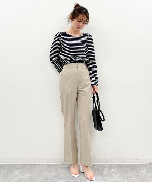 EPIMI E'PIMMY（エピミエピミー）の「アソートセミフレアスラックスパンツ（その他パンツ・レディース・ラベンダー/ブラウン/ベージュ/ブラック・MEDIUM）」の5枚目の写真