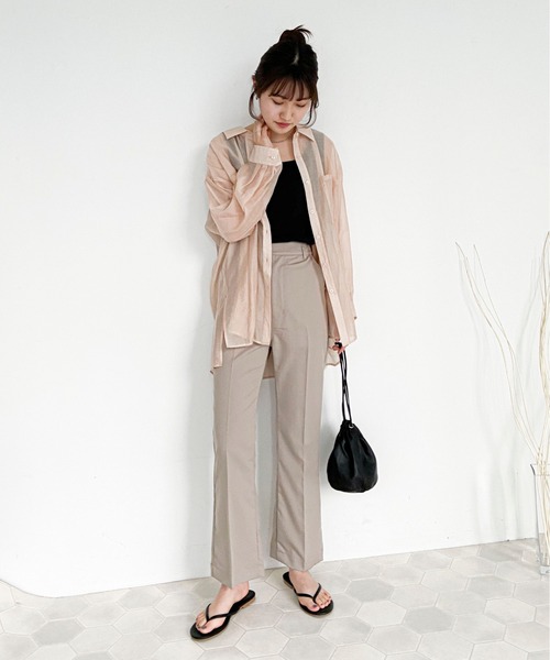 EPIMI E'PIMMY（エピミエピミー）の「アソートセミフレアスラックスパンツ（その他パンツ・レディース・ラベンダー/ブラウン/ベージュ/ブラック・MEDIUM）」の9枚目の写真