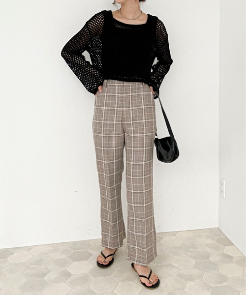 EPIMI E'PIMMY（エピミエピミー）の「アソートセミフレアスラックスパンツ（その他パンツ・レディース・ラベンダー/ブラウン/ベージュ/ブラック・MEDIUM）」の8枚目の写真