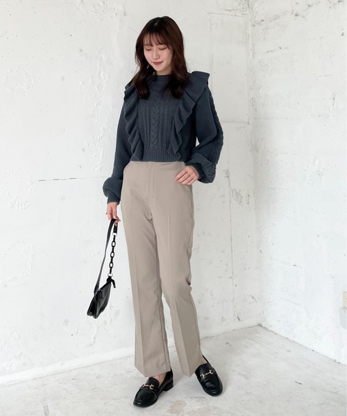 EPIMI E'PIMMY（エピミエピミー）の「アソートセミフレアスラックスパンツ（その他パンツ・レディース・ラベンダー/ブラウン/ベージュ/ブラック・MEDIUM）」の14枚目の写真