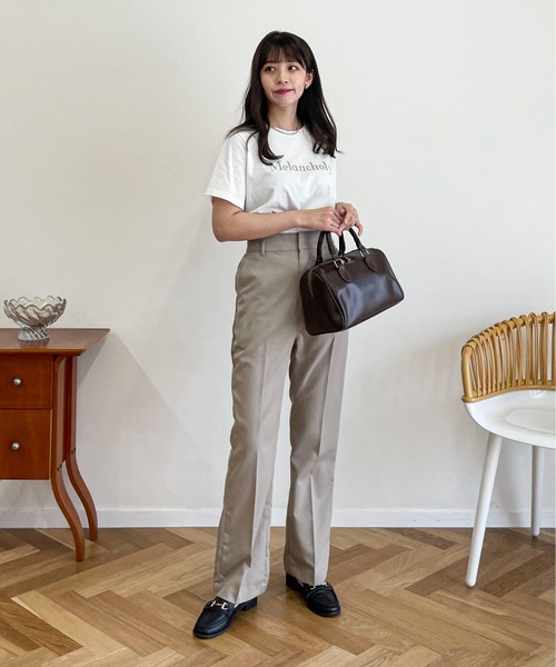 EPIMI E'PIMMY（エピミエピミー）の「アソートセミフレアスラックスパンツ（その他パンツ・レディース・ラベンダー/ブラウン/ベージュ/ブラック・MEDIUM）」の19枚目の写真