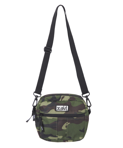 X-girl（エックスガール）の「OUTDOOR SHOULDER BAG（ショルダーバッグ・レディース・カモフラージュ/ブラック/ベージュ/レッド/ブルー・ONE SIZE）」の5枚目の写真
