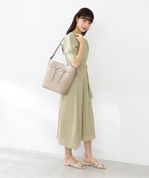 JILL by JILL STUART（ジルバイジルスチュアート）の「◇クロシェニットワンピース（ワンピース・レディース・ホワイト/ブラウン/ライトグリーン/ピンク・FREE）」の12枚目の写真