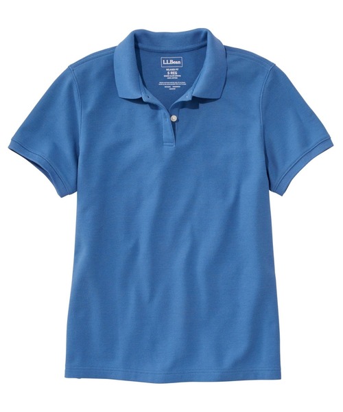 L.L.Bean(エルエルビーン)の「プレミアム・ダブル・エル・ポロシャツ、リラックス・フィット 半袖 米国フィット・レギュラー(ポロシャツ・レディース・ホワイト/ネイビー/ピンク/ブルー/ミント/ライトブルー/グリーン/グリーン系/ブラック・SMALL/MEDIUM/LARGE/X-SMALL/X-LARGE)」の8枚目の写真