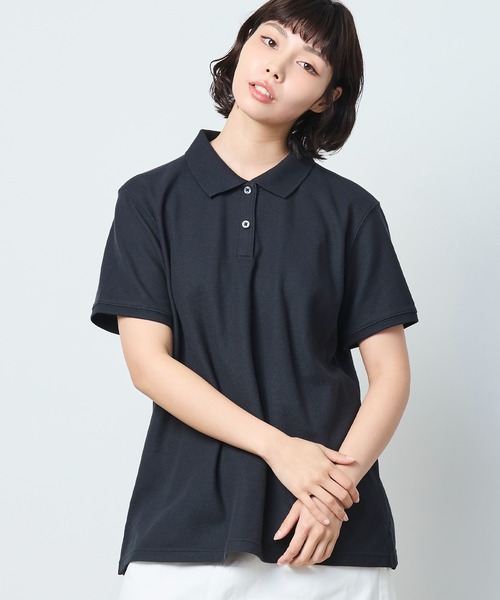 L.L.Bean(エルエルビーン)の「プレミアム・ダブル・エル・ポロシャツ、リラックス・フィット 半袖 米国フィット・レギュラー(ポロシャツ・レディース・ホワイト/ネイビー/ピンク/ブルー/ミント/ライトブルー/グリーン/グリーン系/ブラック・SMALL/MEDIUM/LARGE/X-SMALL/X-LARGE)」の1枚目の写真