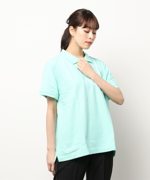 L.L.Bean(エルエルビーン)の「プレミアム・ダブル・エル・ポロシャツ、リラックス・フィット 半袖 米国フィット・レギュラー(ポロシャツ・レディース・ホワイト/ネイビー/ピンク/ブルー/ミント/ライトブルー/グリーン/グリーン系/ブラック・SMALL/MEDIUM/LARGE/X-SMALL/X-LARGE)」の12枚目の写真