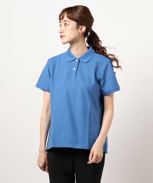 L.L.Bean(エルエルビーン)の「プレミアム・ダブル・エル・ポロシャツ、リラックス・フィット 半袖 米国フィット・レギュラー(ポロシャツ・レディース・ホワイト/ネイビー/ピンク/ブルー/ミント/ライトブルー/グリーン/グリーン系/ブラック・SMALL/MEDIUM/LARGE/X-SMALL/X-LARGE)」の11枚目の写真