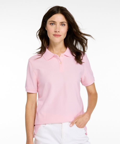 L.L.Bean(エルエルビーン)の「プレミアム・ダブル・エル・ポロシャツ、リラックス・フィット 半袖 米国フィット・レギュラー(ポロシャツ・レディース・ホワイト/ネイビー/ピンク/ブルー/ミント/ライトブルー/グリーン/グリーン系/ブラック・SMALL/MEDIUM/LARGE/X-SMALL/X-LARGE)」の19枚目の写真