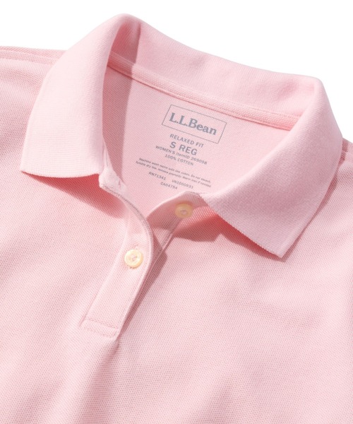 L.L.Bean(エルエルビーン)の「プレミアム・ダブル・エル・ポロシャツ、リラックス・フィット 半袖 米国フィット・レギュラー(ポロシャツ・レディース・ホワイト/ネイビー/ピンク/ブルー/ミント/ライトブルー/グリーン/グリーン系/ブラック・SMALL/MEDIUM/LARGE/X-SMALL/X-LARGE)」の18枚目の写真
