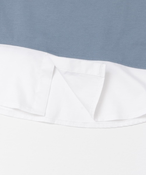 ITEMS URBANRESEARCH（アイテムズ アーバンリサーチ）の「布帛切り替えTシャツ（Tシャツ/カットソー・メンズ・ブラック/グレー/ブルー/グリーン・MEDIUM/LARGE）」の21枚目の写真