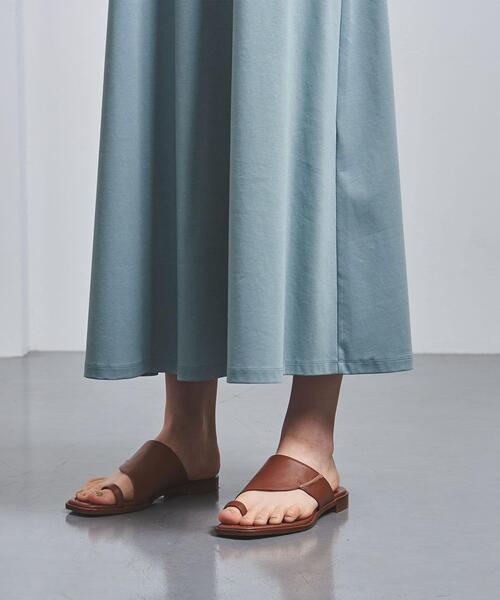 UNITED ARROWS（ユナイテッドアローズ）の「UWCC C CUT Vネック ワンピース†◆（ワンピース・レディース・ライトブルー/ダークブラウン/ネイビー・38/36）」の10枚目の写真