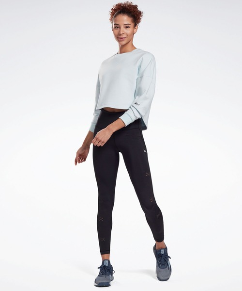 Reebok(リーボック)の「DreamBlend コットンミッドレイヤー スウェットシャツ / DreamBlend Cotton Midlayer Sweatshirt(スウェット・レディース・ライトブルー・SMALL/MEDIUM/LARGE/X-LARGE/X-SMALL)」の3枚目の写真