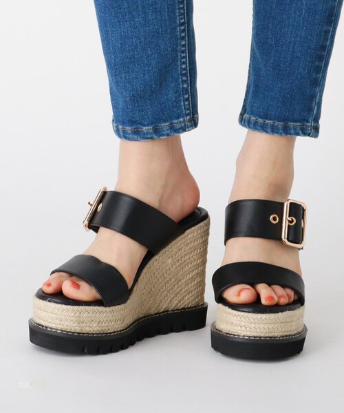 ESPERANZA(エスペランサ)の「◆【残りわずか】バックルバンドジュートウエッジサンダル(サンダル・レディース・ブラック/ホワイト系その他7/アイボリー/ネイビー系6・S/LL/M/L)」の11枚目の写真
