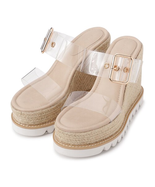 ESPERANZA(エスペランサ)の「◆【残りわずか】バックルバンドジュートウエッジサンダル(サンダル・レディース・ブラック/ホワイト系その他7/アイボリー/ネイビー系6・S/LL/M/L)」の7枚目の写真