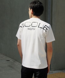 NICOLE CLUB FOR MEN | ダブルシルケットロゴプリントTシャツ(Tシャツ/カットソー)