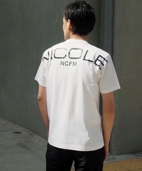 NICOLE CLUB FOR MEN（ニコルクラブフォーメン）の「ダブルシルケットロゴプリントTシャツ（Tシャツ/カットソー・メンズ・ホワイト/その他1/ブラック/その他4/その他3/その他2・X-LARGE/MEDIUM/LARGE/XX-LARGE）」の4枚目の写真