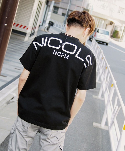 NICOLE CLUB FOR MEN（ニコルクラブフォーメン）の「ダブルシルケットロゴプリントTシャツ（Tシャツ/カットソー・メンズ・ホワイト/その他1/ブラック/その他4/その他3/その他2・X-LARGE/MEDIUM/LARGE/XX-LARGE）」の5枚目の写真