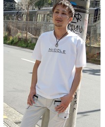 NICOLE CLUB FOR MEN | ダブルシルケットロゴプリントTシャツ(Tシャツ/カットソー)