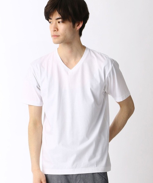 NICOLE CLUB FOR MEN（ニコルクラブフォーメン）の「ダブルシルケットロゴプリントTシャツ（Tシャツ/カットソー・メンズ・ホワイト/その他1/ブラック/その他4/その他3/その他2・X-LARGE/MEDIUM/LARGE/XX-LARGE）」の9枚目の写真