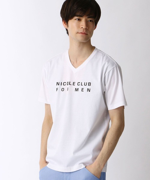 NICOLE CLUB FOR MEN（ニコルクラブフォーメン）の「ダブルシルケットロゴプリントTシャツ（Tシャツ/カットソー・メンズ・ホワイト/その他1/ブラック/その他4/その他3/その他2・X-LARGE/MEDIUM/LARGE/XX-LARGE）」の22枚目の写真