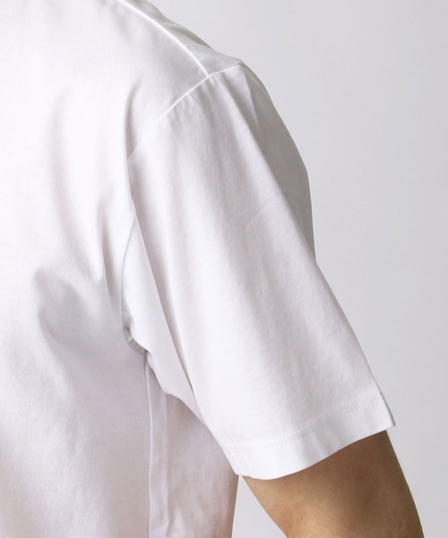 NICOLE CLUB FOR MEN（ニコルクラブフォーメン）の「ダブルシルケットロゴプリントTシャツ（Tシャツ/カットソー・メンズ・ホワイト/その他1/ブラック/その他4/その他3/その他2・X-LARGE/MEDIUM/LARGE/XX-LARGE）」の8枚目の写真