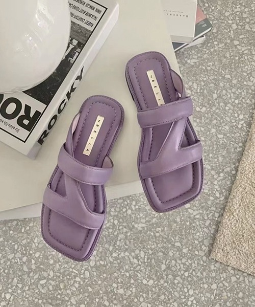 chuclla（チュクラ）の「Z-design mule sandal chs139（サンダル・レディース・ブラック/イエロー/アイボリー/パープル・39/40/36/38/37）」の4枚目の写真