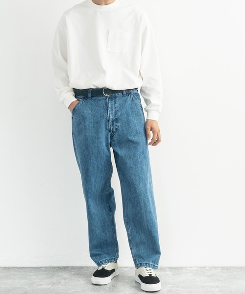 Audience（オーディエンス）の「日本製 赤耳インディゴブルー/ブラックデニムユーティリティパンツ AUD3497/AUD3507（デニムパンツ・メンズ・ライトインディゴブルー/チャコール・S/XL/M/L）」の5枚目の写真