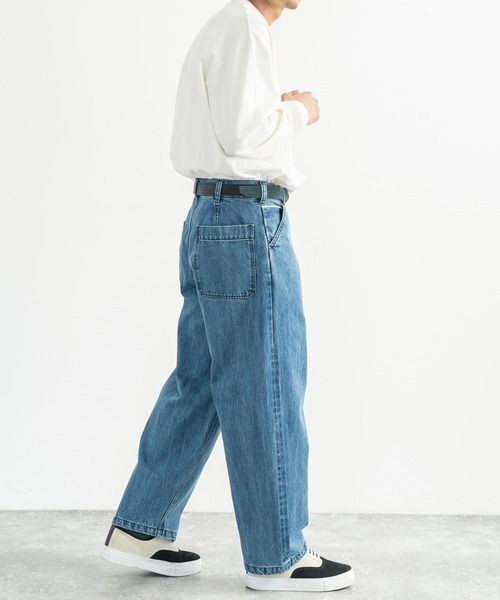 Audience（オーディエンス）の「日本製 赤耳インディゴブルー/ブラックデニムユーティリティパンツ AUD3497/AUD3507（デニムパンツ・メンズ・ライトインディゴブルー/チャコール・S/XL/M/L）」の19枚目の写真