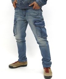 BLUE MONSTER CLOTHING（ブルーモンスタークロージング）の「BLUE MONSTER CLOTHING/ブルーモンスタークロージング Stretch Denim Cargo/Work（デニムパンツ）」