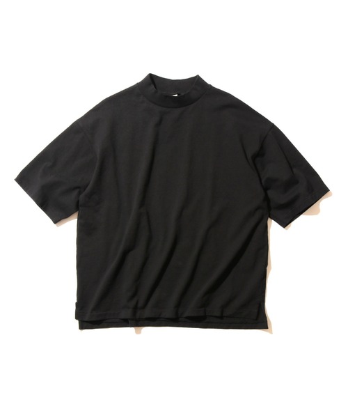 Velva Sheen（ベルバシーン）の「Velva Sheen/ベルバシーン MOCKNECK TEE モックネック半袖Tシャツ/Tシャツ/無地（Tシャツ/カットソー・メンズ・ホワイト/ブラック/パープル/ミント/グレイッシュベージュ・M/L）」の3枚目の写真