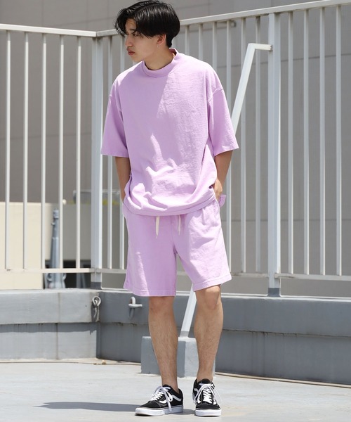 Velva Sheen（ベルバシーン）の「Velva Sheen/ベルバシーン MOCKNECK TEE モックネック半袖Tシャツ/Tシャツ/無地（Tシャツ/カットソー・メンズ・ホワイト/ブラック/パープル/ミント/グレイッシュベージュ・M/L）」の7枚目の写真